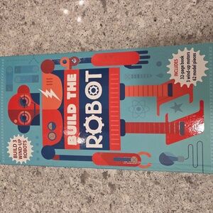 Build the Robot Book bySteve Parker 2016,,3Wind Up Motors 62 Model Pieces